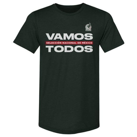 Men's 500 Level Dark Green Mexico National Team Vamos Todos Premium Tri-Blend T-Shirt