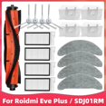 thumbnail image 2 of Replacement For Xiaomi Roidmi Eve Plus SDJ01RM Robot Vacuum Spare Parts Accessories Main Side Brush Hepa Filter Mop Dust Bag, 2 of 5
