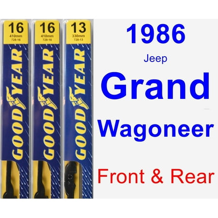 - 1986 Jeep Grand Wagoneer Wiper Blade Set/Kit (Front & Rear) (3 Blades) - Premium