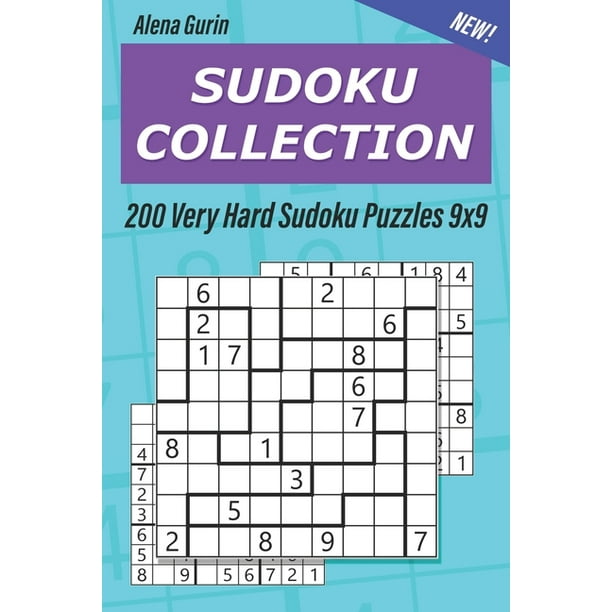 jigsaw sudoku sudoku collection 200 very hard sudoku puzzles 9x9 series 16 paperback walmart com
