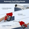 thumbnail image 3 of Acekid Automatic Fuel Nozzle, 3/4" NPT Inlet, 13/16" Spout, 16 GPM, Auto Shut-Off, 360° Swivel, Gasoline Diesel Kerosene Refilling, 3 of 8