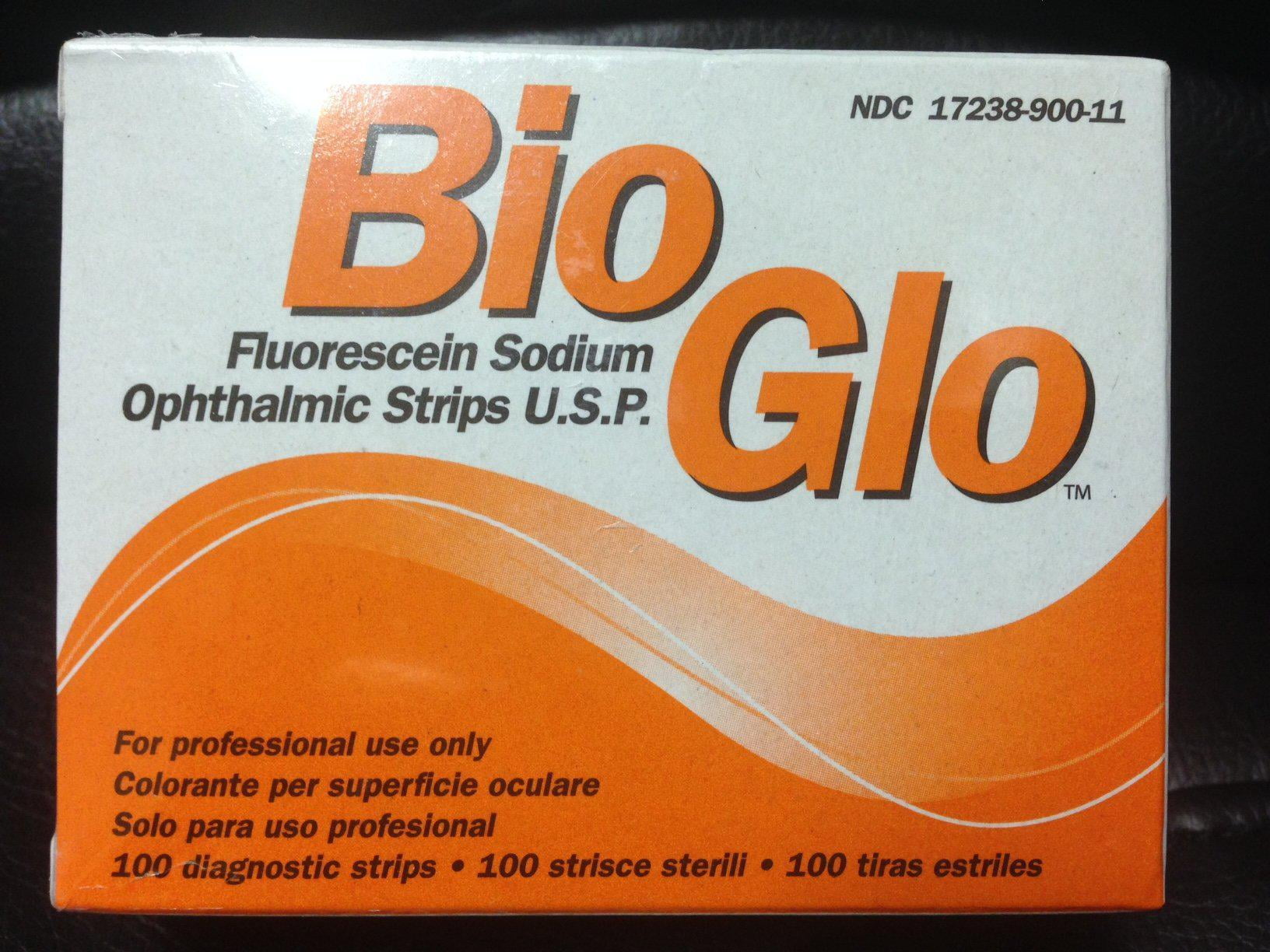 Bio glo fluorescein sodium ophthalmic 1mg strips u s p 100 ct walmart 