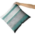thumbnail image 3 of Aqua Pillow Covers 18x18 Set of 2 Light Green Grey Gray Modern Abstract Art Striped Throw Pillows Farmhouse Outdoor Decorative Pillowcase Cotton Square Cushion Cover for Home Couch Bed, 3 of 6
