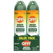 OFF! Deep Woods Insect Repellent V, Backyard, Biting Insect Spray for Outdoor Use, 9 oz, 2 Count