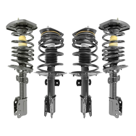 Unity Automotive Front & Rear Complete Strut Assembly Kit Fits 2004-2008 Pontiac Grand Prix, 4-11024-15311-001