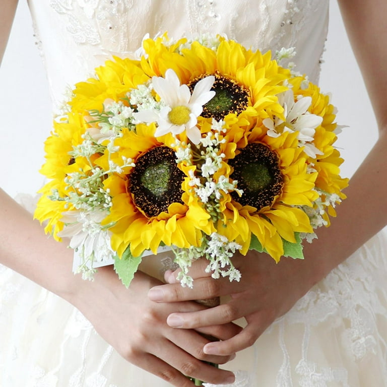 grey bridesmaid dresses with sunflowers Grey and sunflower wedding