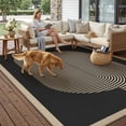 thumbnail image 2 of BERTHMEER 6'x9' Large Easy Jute Area Rugs for Living Room, Washable Patio Rugs Indoor Outdoor Carpet for Farmhouse Office Neutral Geometric Non Slip Beige Rugs for Bedroom Dining Room, 2 of 7