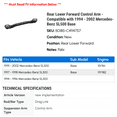 thumbnail image 2 of Rear Lower Forward Control Arm - Compatible with 1994 - 2002 Mercedes-Benz SL500 Base 1995 1996 1997 1998 1999 2000 2001, 2 of 2