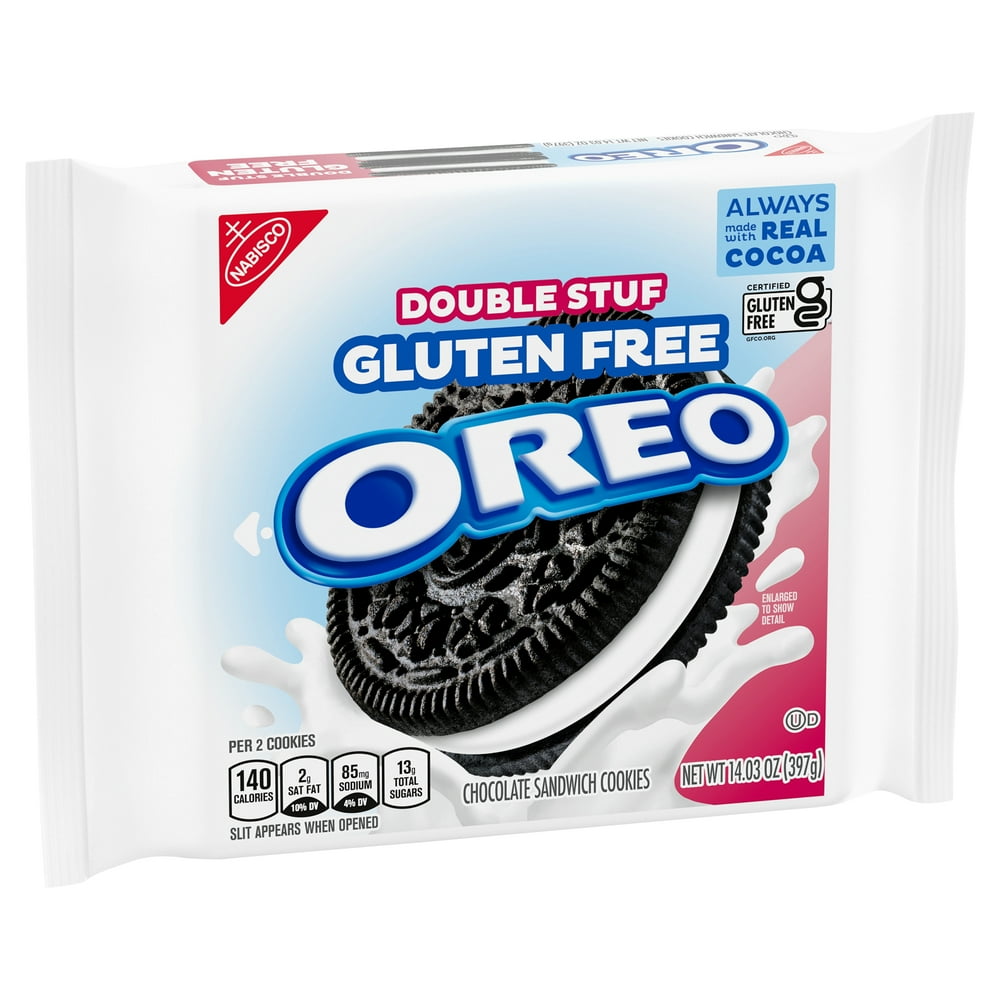 OREO Double Stuf Gluten Free Chocolate Sandwich Cookies, 14.03 oz