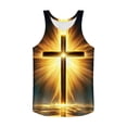 thumbnail image 5 of QSAWXQZ Men's Graphic Tank Tops Jesus Cross Printed Sleeveless T Shirts Christian Lightweight Breathable Muscle Shirts Athletic Summer Beach Casual Wear S, 5 of 6