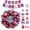 Red, variant on SPOKKI 15.7 inch Independence Day Wreath for Front Door, 4th of July Independence Day+Flag pennant Banner + Heart Shape Tag + Hook Decoration for Home (Red)
