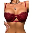 thumbnail image 3 of Keeccty Women Sexy Mesh See-Through Underwear Bra Set, 3 of 4