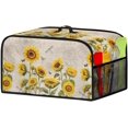 Sunflower Slow Cooker Dust Cover Dragonfly Crock Pot Cover Compatible