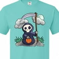thumbnail image 4 of Inktastic Halloween Trick or Treating Cute Grim Reaper T-Shirt, 4 of 5