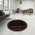 thumbnail image 3 of Ahgly Company Indoor Rectangle Contemporary Black Brown Abstract Area Rugs, 10' x 13', 3 of 6