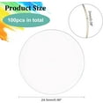 thumbnail image 2 of Acrylic 100 Pcs Clear Circles Acrylic Sheet 1 inch Circular Miniature Bases Blanks Acrylic Disc Mini Flat Round Acrylic Base for Miniatures Wargame Christmas Craft Keychain Acrylic, 2 of 8