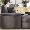 thumbnail image 3 of Corduroy 3-seat Set | Soft Fabric and High Load Capacity | Family Nap Space, 3 of 5