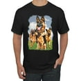 thumbnail image 1 of Wild Bobby, German Shepherd Dog Animal Pet Lover, Dog Lover, Men's Graphic Tees, Black, Small, 1 of 3