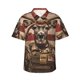 thumbnail image 1 of Fotbe Patriotic Deer Soldier Salute Camisa Hawaiana para Hombre Unisex – Camisa Casual de Verano con Botones de Manga Corta de Algodón y Lino,X-Large, 1 of 7