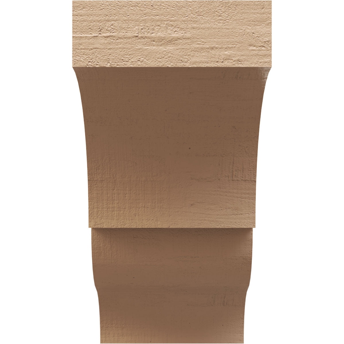 11"W x 22"D x 22"H Classic Asheboro Rough Cedar Woodgrain TimberThane Corbel, Primed Tan