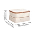 thumbnail image 2 of Double Layer Compression Storage Washable Large Capacity Organizer with Zipper Stackable Wardrobe Storage for Bedding Blankets, 2 of 3