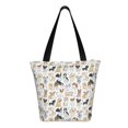 thumbnail image 3 of Kll Tote Bag For Women I Love Dogs Print Shopping Grocery Reusable Bags For Office School Shopping Travel, 3 of 8