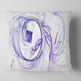 thumbnail image 2 of Designart Billowing Smoke Blue - Abstract Throw Pillow - 16x16, 2 of 5