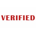 thumbnail image 1 of Printtoo Verified Self Inking Rubber Stamp Pre-Inked Office Stamp- Home Office Business Stationery, Red- 42 x 9 mm, 1 of 7