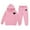 Pink, variant on Boys Girls Sweatsuit Set 2PC Long Sleeve Printed Tracksuit Hoodie Sweatpants Warm Fall Winter Clothes Size 6-7 Years Boys Clothes Boys Girls Fashion