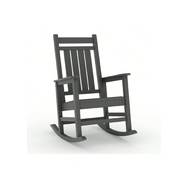Bingirl 1 - Pack HDPE Oversized Rocking Chairs for Home Garden: All - Weather Resistant Poly Plastic Rockers with High Back, Heavy - Duty Patio Rocking Chairs for Outside