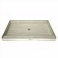thumbnail image 3 of Tile Redi 3448C-PVC Shower Pan with Center Drain- Single Curb Shower Base, 2" PVC Drain, and Plate Included, 48" Width x 34" Depth, 3 of 4