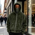 thumbnail image 7 of Lounge Zip Up Jacket for Mens Winter Fall Long Sleeve Thermal Fuzzy Plain Jackets Hood Outfits Sweatshirts Mens 2026, 7 of 7