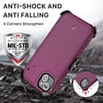 thumbnail image 4 of Funda Case MYBAT Maverick clip para iPhone 14 PLUS - Ciruelo con mica, 4 of 7