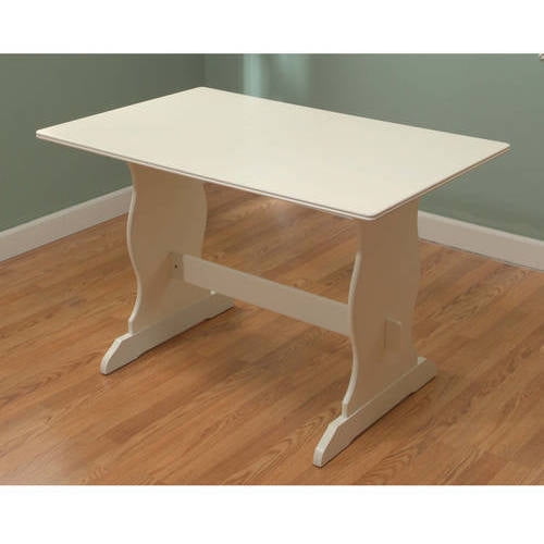 Breakfast Nook 3 Piece Corner Dining Set Antique White Walmart Com Walmart Com