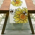 thumbnail image 1 of Harpily Bannière de Table Décorative Été Citron Tournesol Bannière de Table Bordure Décoration de Table Maison Table Basse Impression Table de Lin, 1 of 3