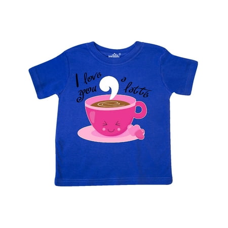 

Inktastic I Love You A Latte- cute valentine coffee pun Gift Toddler Boy or Toddler Girl T-Shirt