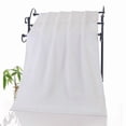 thumbnail image 2 of White Bath Towel, Thick Absorbent Bath Sheet, 27.6x55.1 Inch Quick Dry Towel for Bathroom Gym, Hotel Quality Home Spa Towel for Everyday Use, 2 of 7