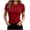 Wine, variant on Hurxie Women's Crew Neck Ribbed Fitted Shirt Basic Short Sleeves Summer T Shirt Tops Beige,2XL