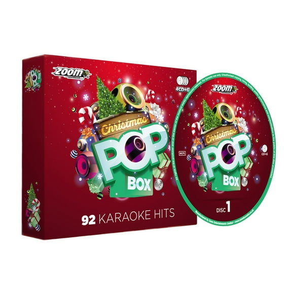 Zoom Karaoke Zoom Karaoke Christmas Pop Box Party Pack - 4 CD G Box Set - 92 Songs (CD)