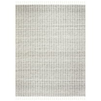 SAFAVIEH Natura Mesa Geometric Striped Area Rug, Charcoal, 6' x 9'