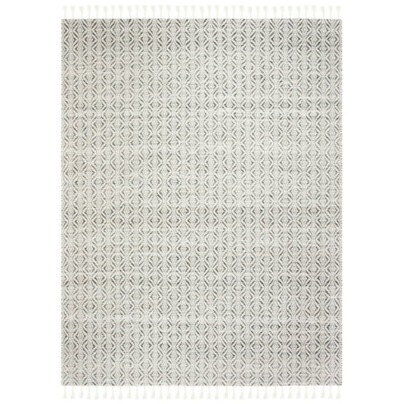 SAFAVIEH Natura Mesa Geometric Striped Area Rug, Charcoal, 6' x 9'