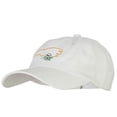 thumbnail image 2 of North Carolina Dogwood with Map Embroidered Unstructured Washed Cap - White OSFM, 2 of 5