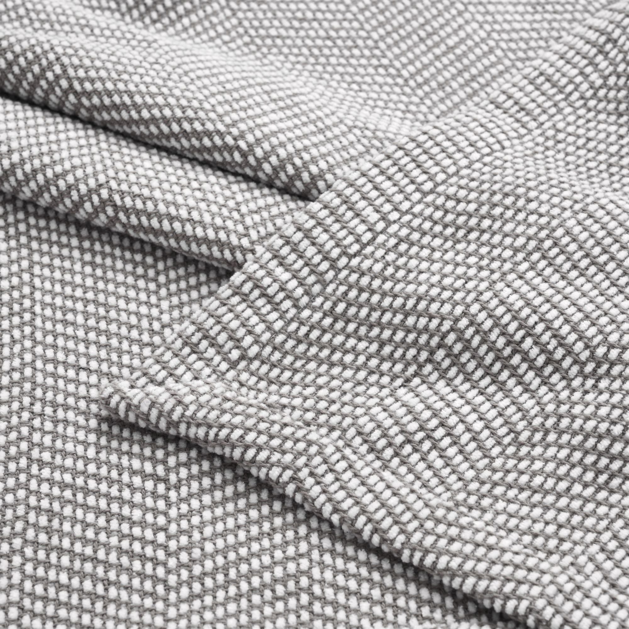 Superior Chrisney Chevron Cotton Blanket, King, Charcoal