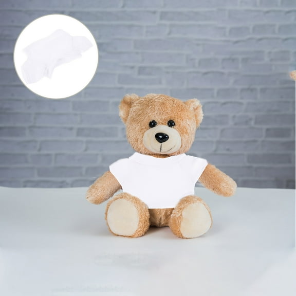 6pcs Doll Cloth Adorable T Shirt Doll Decor Doll Clothes Delicate Bear Clothes Doll Costume T Shirt
