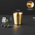 thumbnail image 2 of Stainless Steel Tumbler With Textured Wave Pattern Surface Reusable Drinking Cup For Home And Office Use, 2 of 5