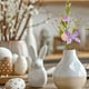thumbnail image 5 of Xihbxyly Decoración de Pascua: Arreglos Florales Artificiales, Flores Artificiales, Plantas Verdes, Huevos Morados y Naranjas, Ambientes Festivos, Sin Mantenimiento, Decoración de Escritorio para El, 5 of 7
