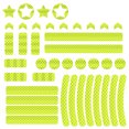 thumbnail image 3 of Bicicleta Pegatinas reflectantes 42 piezas de pegatinas reflectoras impermeables (amarillo fluorescente) Ehuebsd Para Eestrenar, 3 of 9