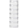 "Storage Stackable Clear Containers 6 For Beads Crafts Findings Small Items 2 "" Round"