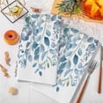 thumbnail image 5 of Blue Eucalyptus Leaves Microfiber Kitchen Towel, Watercolor Botanical Weeping Soft Absorbent Dish Towels, Quick Drying Washable Dishcloths for Kitchen Cleaning, Drying Dishes, 18x28 Inches, 5 of 9