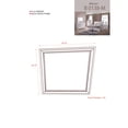 thumbnail image 3 of Tristate Apartment Furnishres B0138-M Watson Mirror - White, 37 x 47 in., 3 of 3